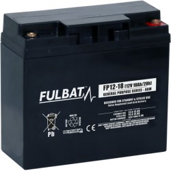 Bateria estacionária UPS Fulbat FP12-18 12V 18Ah AGM