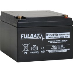 Batteria stazionaria UPS Fulbat FP12-24 12V 24Ah AGM