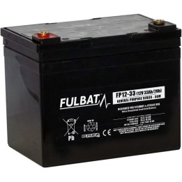 Stationary UPS battery Fulbat FP12-33 12V 33Ah AGM | baterias.com