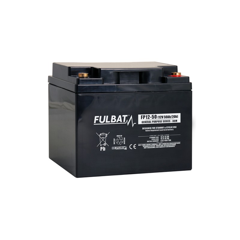 Stationärbatterie USV Fulbat FP12-50 12V 50Ah AGM | baterias.com
