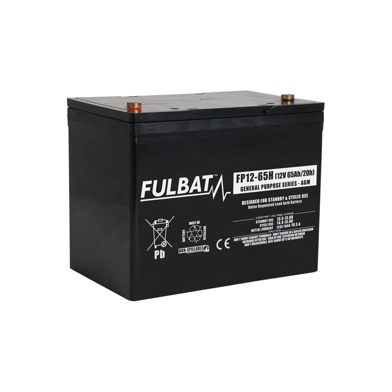Stationary UPS battery Fulbat FP12-65H 12V 65Ah AGM
