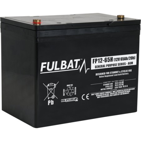 Bateria estacionária UPS Fulbat FP12-65H 12V 65Ah AGM