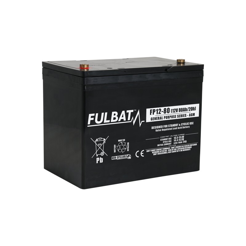 Batteria stazionaria UPS Fulbat FP12-80 12V 80Ah AGM