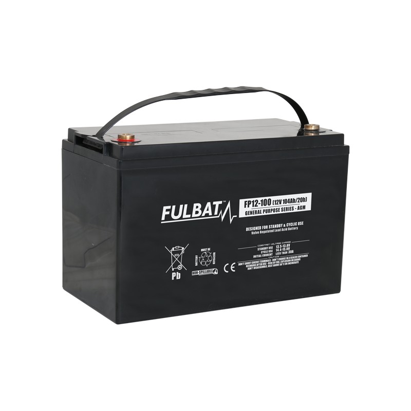 Batterie stationnaire onduleur Fulbat FP12-100 12V 104Ah AGM
