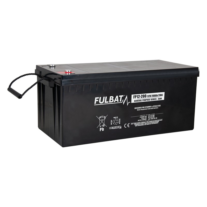 Bateria estacionária UPS Fulbat FP12-200 12V 208Ah AGM