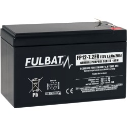 Batería estacionaria SAI/UPS Fulbat FP12-7.2FR 12V 7.2Ah AGM
