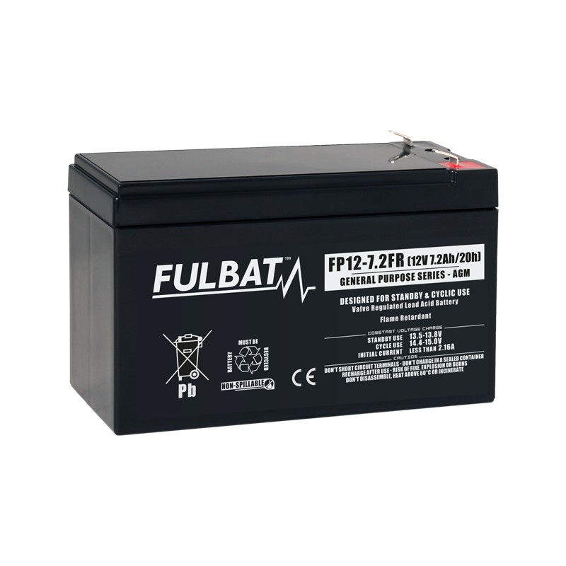 Bateria estacionária UPS Fulbat FP12-7.2FR 12V 7.2Ah AGM