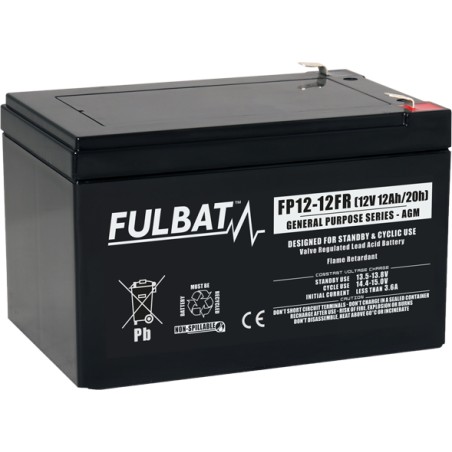 Stationary UPS battery Fulbat FP12-12FR 12V 12Ah AGM