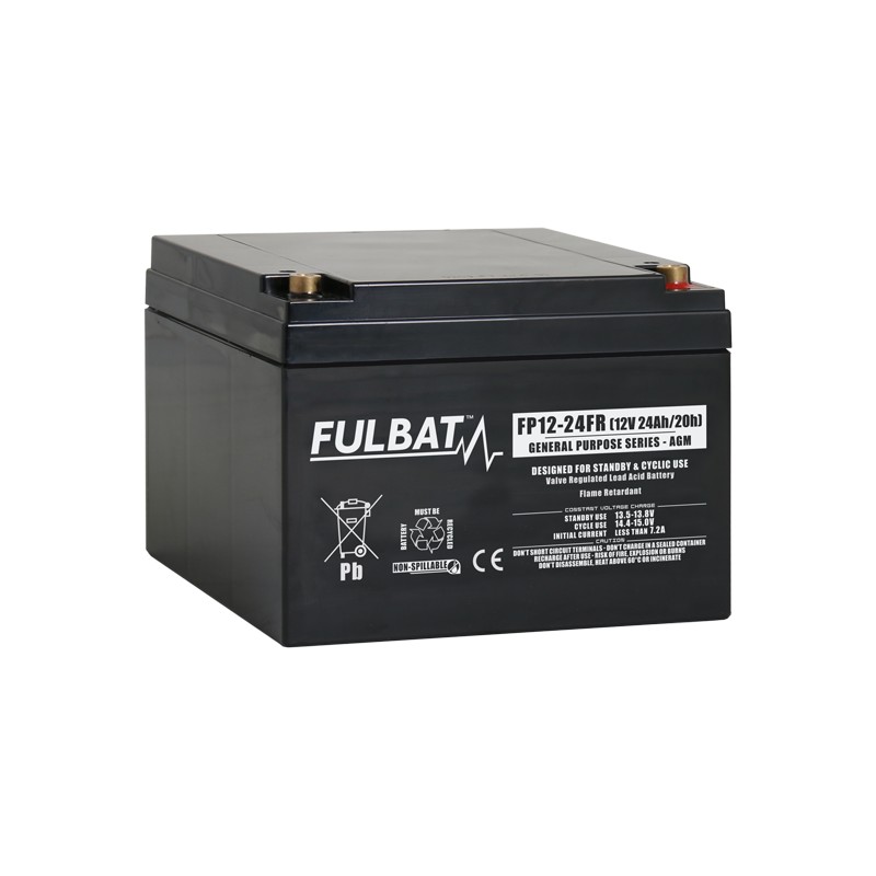 Batterie stationnaire onduleur Fulbat FP12-24FR 12V 24Ah AGM