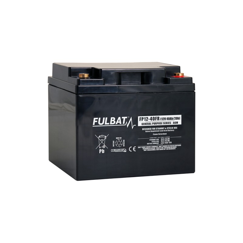 Batería estacionaria SAI/UPS Fulbat FP12-40FR 12V 40Ah AGM