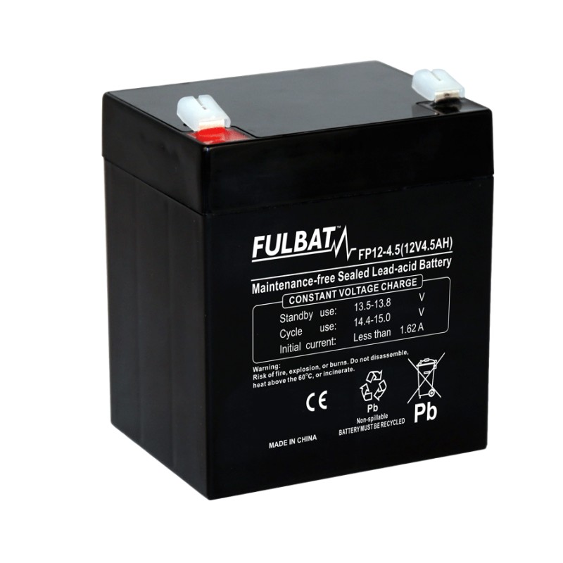 Lawnmower battery Fulbat FP12-4,5FR 12V 4.5Ah AGM | baterias.com