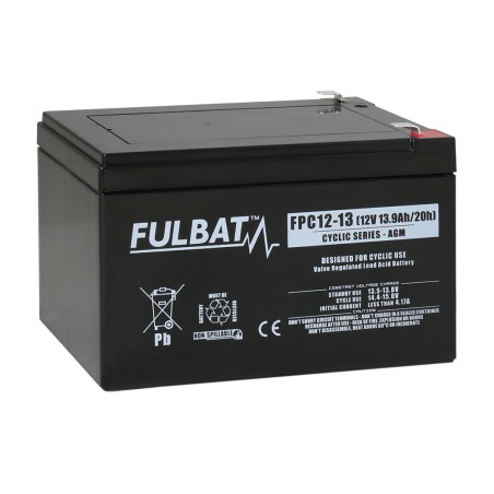 Batterie für Mobilitätsscooter Fulbat FPC12-13 12V 13.9Ah AGM