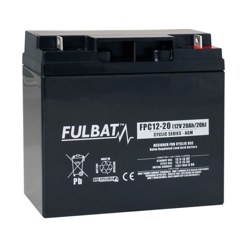 Batteria per scooter di mobilità Fulbat FPC12-20 12V 20Ah AGM