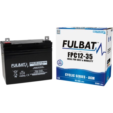 Batería de scooter de movilidad Fulbat FPC12-35 12V 35.4Ah AGM