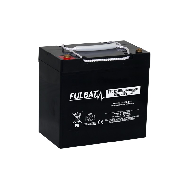 Mobility scooter battery Fulbat FPC12-60 13V 60Ah AGM