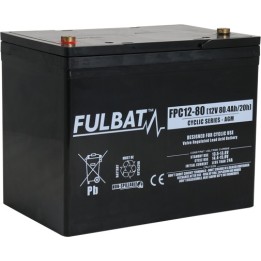 Batteria per scooter di mobilità Fulbat FPC12-80 12V 80.4Ah AGM