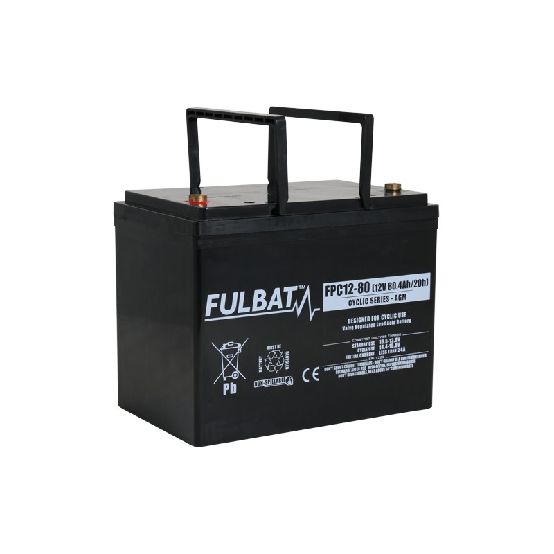 Batterie scooter de mobilité Fulbat FPC12-80 12V 80.4Ah AGM