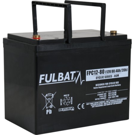 Batteria per scooter di mobilità Fulbat FPC12-80 12V 80.4Ah AGM