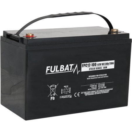 Batteria per scooter di mobilità Fulbat FPC12-100 12V 107.2Ah AGM