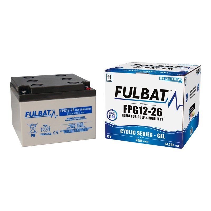 Batteria per scooter di mobilità Fulbat FPG12-26 12V 26Ah GEL