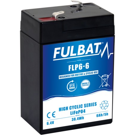 Batteria per scooter di mobilità Fulbat FLP6-6 6.4V 5.4Ah LiFePO4