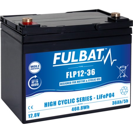 Batteria per scooter di mobilità Fulbat FLP12-36 12.8V 36Ah LiFePO4
