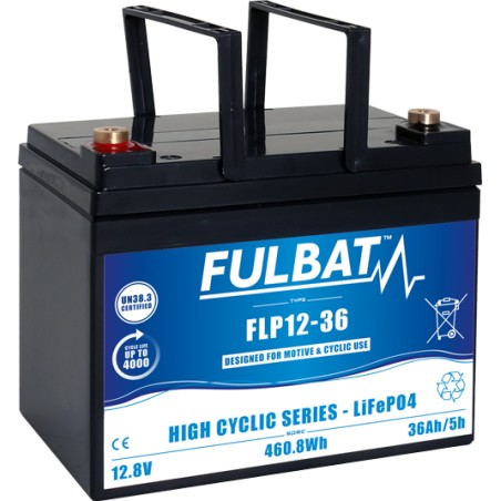 Mobility scooter battery Fulbat FLP12-36 12.8V 36Ah LiFePO4