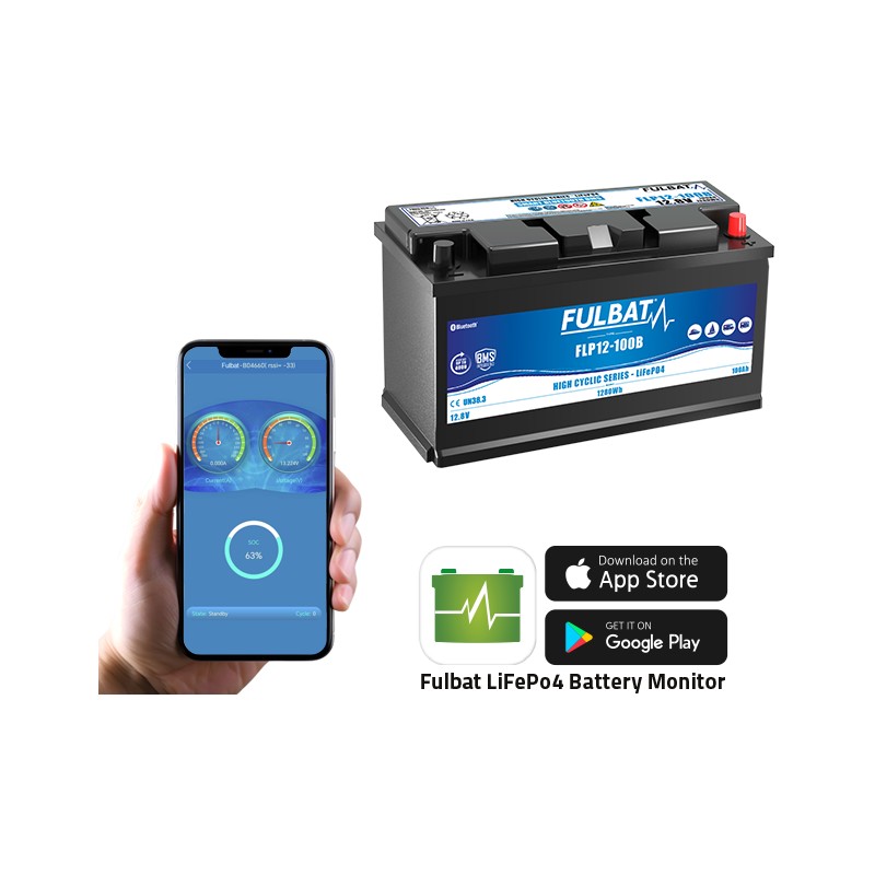 Batteria per scooter di mobilità Fulbat FLP12-100 12.8V 100Ah LiFePo4