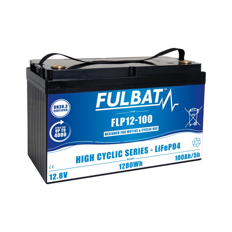 Batería de scooter de movilidad Fulbat FLP12-100 12.8V 100Ah LiFePO4 – imagen 2