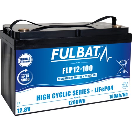 Batteria per scooter di mobilità Fulbat FLP12-100 12.8V 100Ah LiFePO4 – immagine 2