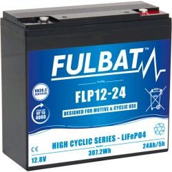 Mobility scooter battery Fulbat FLP12-24 12.8V 24Ah LiFePO4