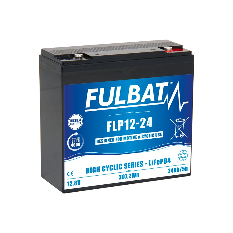 Batería de scooter de movilidad Fulbat FLP12-24 12.8V 24Ah LiFePo4