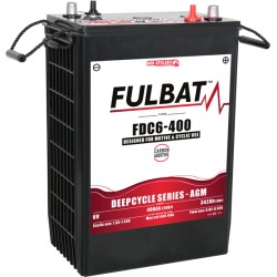 Traction battery Fulbat FDC6-400 AGM 6V 342Ah AGM | baterias.com