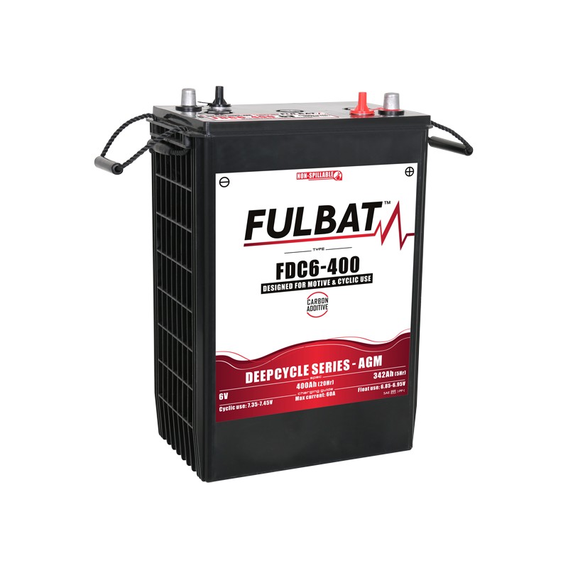 Batería de tracción Fulbat FDC6-400 AGM 6V 342Ah AGM