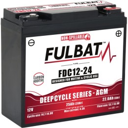 Traction battery Fulbat FDC12-24 AGM 12V 22.6Ah AGM