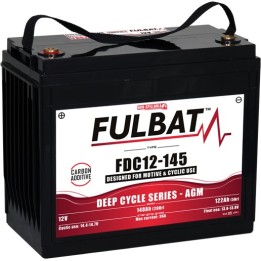 Bateria de tração Fulbat FDC12-145 AGM 12V 122Ah AGM