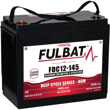 Batteria a trazione Fulbat FDC12-145 AGM 12V 122Ah AGM