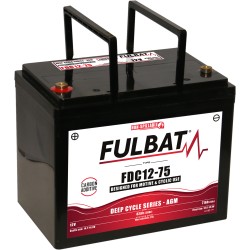 Traction battery Fulbat FDC12-75 AGM 12V 75Ah AGM | baterias.com