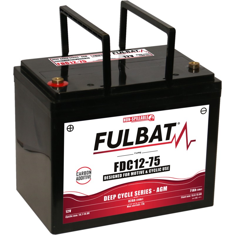 Batteria a trazione Fulbat FDC12-75 AGM 12V 75Ah AGM