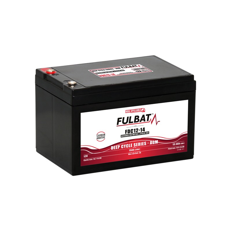 Traktionsbatterie Fulbat FDC12-14 AGM 12V 13.5Ah AGM