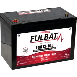 Batterie de traction Fulbat FDC12-105 AGM 12V 96Ah AGM