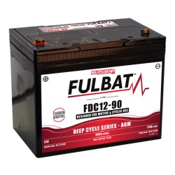 Traction battery Fulbat FDC12-90 AGM 12V 77Ah AGM | baterias.com