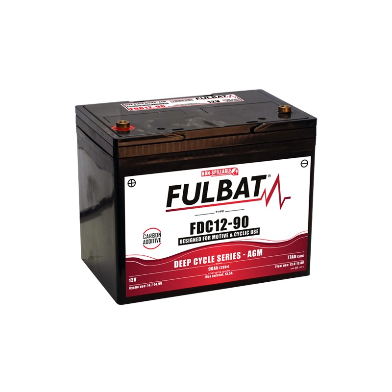 Batteria a trazione Fulbat FDC12-90 AGM 12V 77Ah AGM