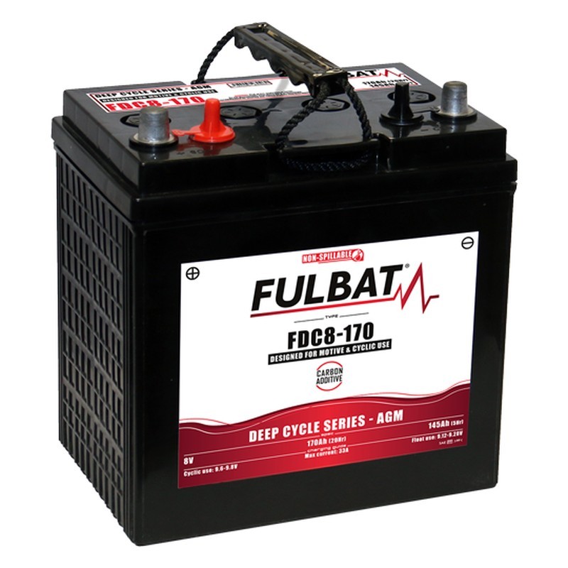 Batterie de traction Fulbat FDC8-170 AGM 8V 145Ah AGM