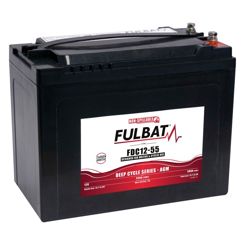 Batteria a trazione Fulbat FDC12-55 AGM 12V 48Ah AGM