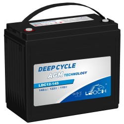 Golf cart battery Leoch LDC12-145 12V 148Ah AGM | baterias.com