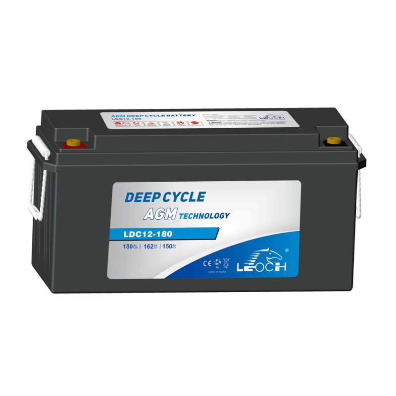 Bateria de caravana Leoch LDC12-180 12V 180Ah AGM | baterias.com
