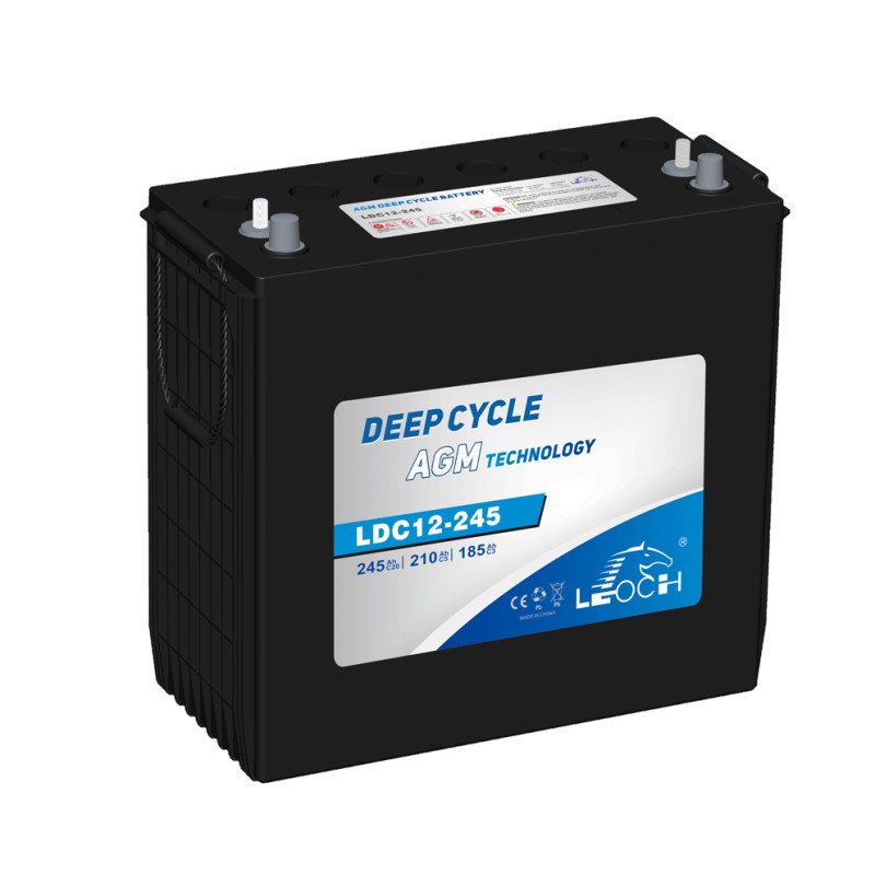 Batteria caravan Leoch LDC12-245 12V 245Ah AGM | baterias.com