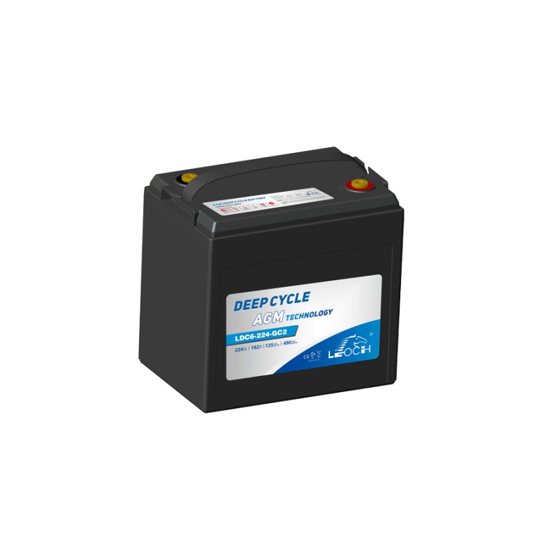 Golf cart battery Leoch LDC6-224-GC2 6V 224Ah AGM | baterias.com