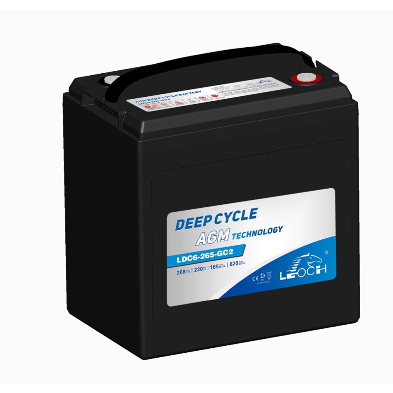 Batteria per golf cart Leoch LDC6-265-GC2 6V 268Ah AGM
